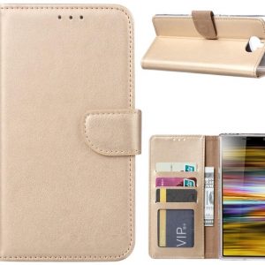 Hoesje geschikt voor Sony Xperia 10 - Bookcase Goud - portemonnee hoesje