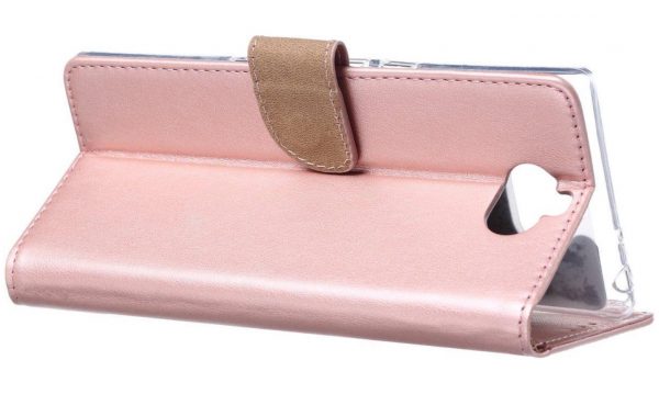 Hoesje geschikt voor Sony Xperia 10 - Bookcase Rose Goud - portemonnee hoesje