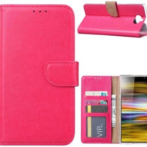 Hoesje geschikt voor Sony Xperia 10 - Bookcase Roze - portemonnee hoesje