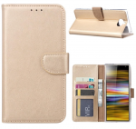 Hoesje geschikt voor Sony Xperia 10 Plus - Bookcase Goud - portemonnee hoesje
