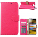 Hoesje geschikt voor Sony Xperia 10 Plus - Bookcase Roze - portemonnee hoesje