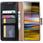 Hoesje geschikt voor Sony Xperia 10 Plus - Bookcase Zwart - portemonnee hoesje