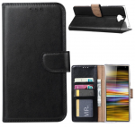 Hoesje geschikt voor Sony Xperia 10 Plus - Bookcase Zwart - portemonnee hoesje