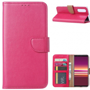 Hoesje geschikt voor Sony Xperia 5 - Bookcase Roze - portemonnee hoesje