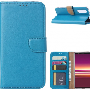 Hoesje geschikt voor Sony Xperia 5 - Bookcase Turquoise - portemonnee hoesje