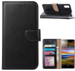 Hoesje geschikt voor Sony Xperia L3 - Bookcase Zwart - portemonnee hoesje
