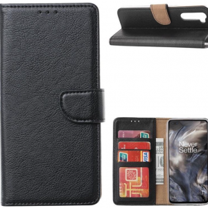 Hoesje geschikt voor Sony Xperia L4 - Bookcase Zwart - portemonnee hoesje