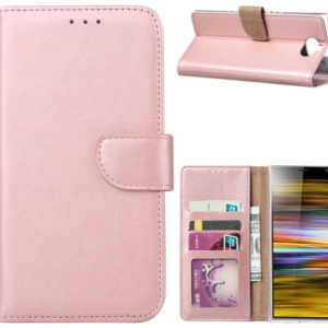 Hoesje geschikt voor Sony Xperia XZ2 - Bookcase Rose Goud - portemonnee hoesje
