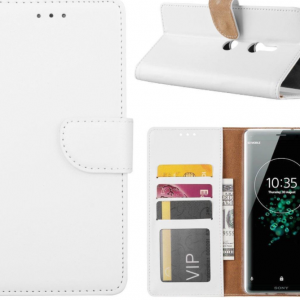 Hoesje geschikt voor Sony Xperia XZ2 - Bookcase Wit - portemonnee hoesje