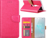 Hoesje geschikt voor Sony Xperia XZ2 Compact - Bookcase Roze - portemonnee hoesje