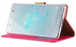 Hoesje geschikt voor Sony Xperia XZ2 Compact - Bookcase Roze - portemonnee hoesje