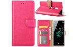 Hoesje geschikt voor Sony Xperia XZ3 - Bookcase Roze - portemonnee hoesje