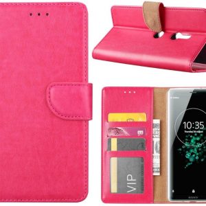 Hoesje geschikt voor Sony Xperia XZ3 - Bookcase Roze - portemonnee hoesje