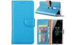 Hoesje geschikt voor Sony Xperia XZ3 -Bookcase Turquoise - portemonnee hoesje