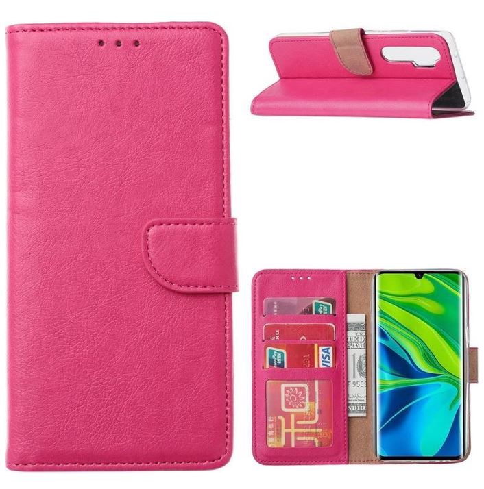 Hoesje geschikt voor Xiaomi Mi Note 10 Lite - Bookcase Roze - portemonnee hoesje