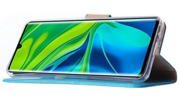 Hoesje geschikt voor Xiaomi Mi Note 10 Lite - Bookcase Turquoise - portemonnee hoesje