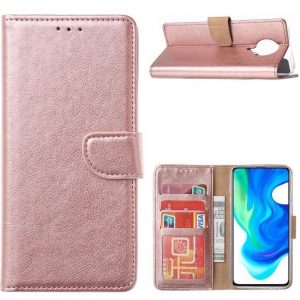 Hoesje geschikt voor Xiaomi Poco F2 Pro - Bookcase Rose Goud - portemonnee hoesje