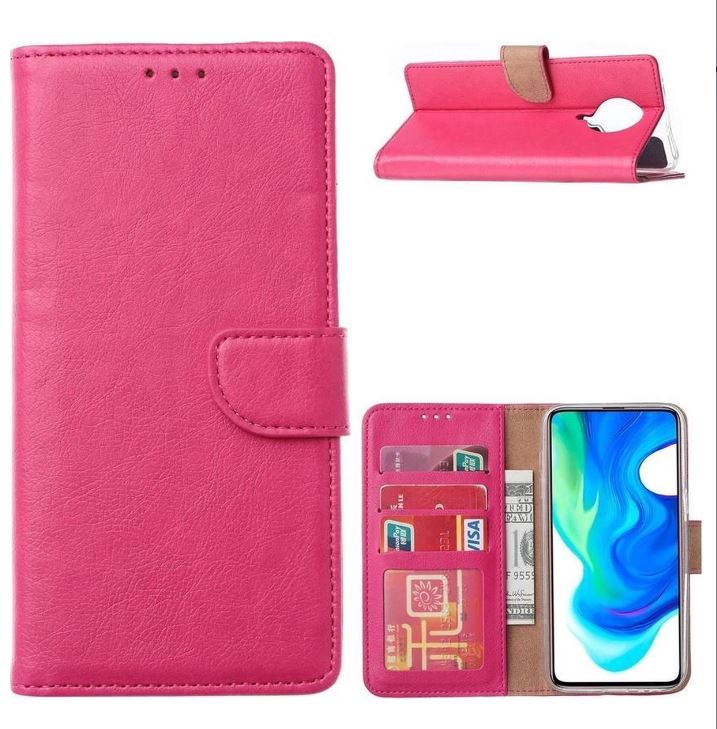Hoesje geschikt voor Xiaomi Poco F2 Pro - Bookcase Roze - portemonnee hoesje