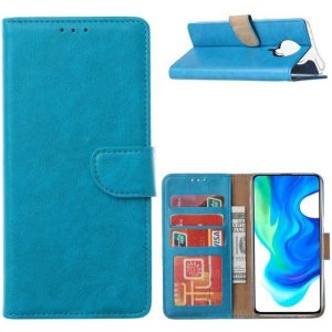 Hoesje geschikt voor Xiaomi Poco F2 Pro - Bookcase Turquoise - portemonnee hoesje