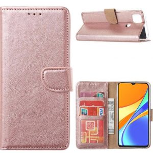 Hoesje geschikt voor Xiaomi Poco X3 - Bookcase Rose Goud - portemonnee hoesje