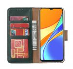 Hoesje geschikt voor Xiaomi Redmi 9 - Bookcase Groen - portemonnee hoesje