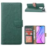 Hoesje geschikt voor Xiaomi Redmi 9 - Bookcase Groen - portemonnee hoesje