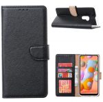 Hoesje geschikt voor Xiaomi Redmi 9 - Bookcase Zwart - portemonnee hoesje
