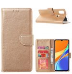 Hoesje geschikt voor Xiaomi Redmi 9C - Bookcase Goud - portemonnee hoesje