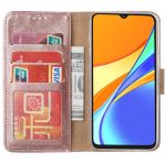 Hoesje geschikt voor Xiaomi Redmi 9C - Bookcase Goud - portemonnee hoesje