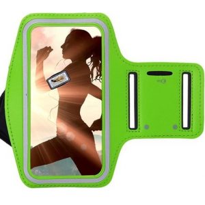 Huawei P10 Lite Sportarmband Groen- Spatwaterpoef - sleutelhouder