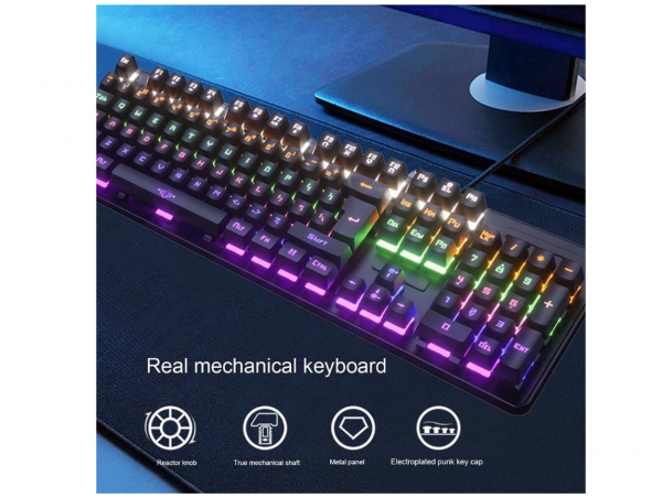 K30 Mechanisch Gaming Toetsenbord Bedraad - Game keyboard met kabel - Led RGB verlichting