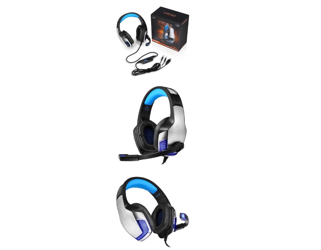 Kotion Each - G5300 Gaming Headset Wit/Blauw LED verlichting