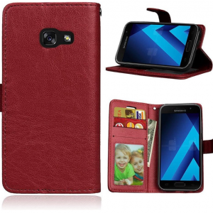 LuxeBass Bookcase geschikt voor Samsung Galaxy J5 (2017) - Bruin