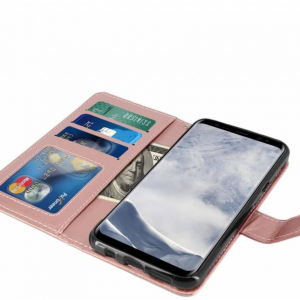 LuxeBass Bookcase geschikt voor Samsung Galaxy J5 (2017) - Rose Goud