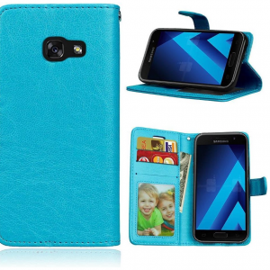 LuxeBass Bookcase geschikt voor Samsung Galaxy J5 (2017) - Turquoise