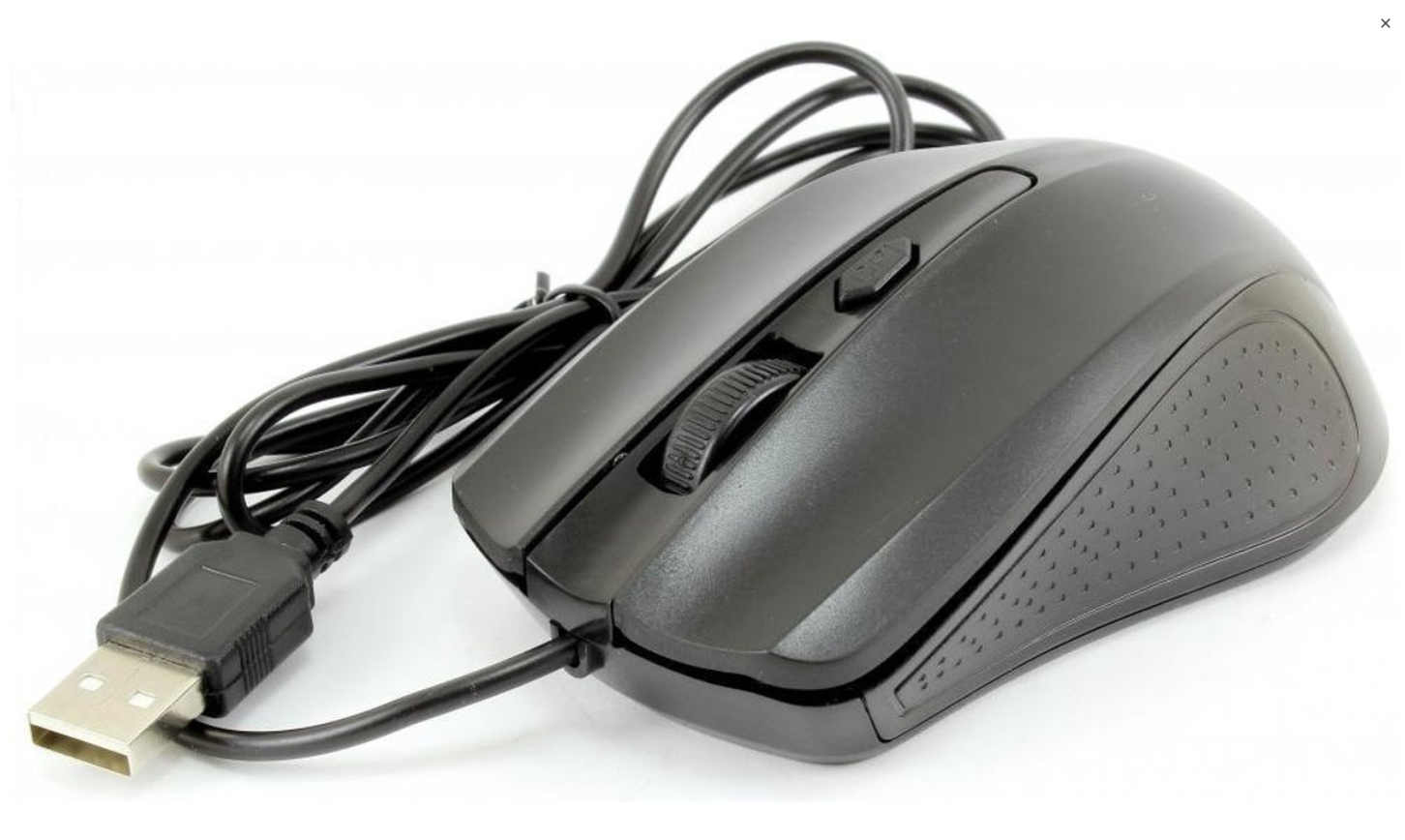 Muis met kabel G-211-E Bedraad voor notebook, pc, Mac, laptop, computer / Windows - zwart