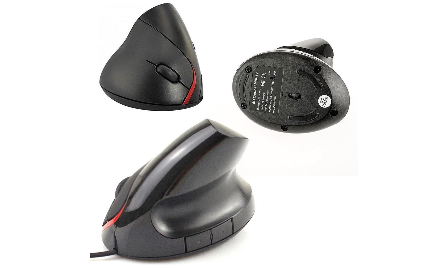 Optische muis 2,4 GHz ergonomische rechtopstaande verticale muis voor PC laptop Computer