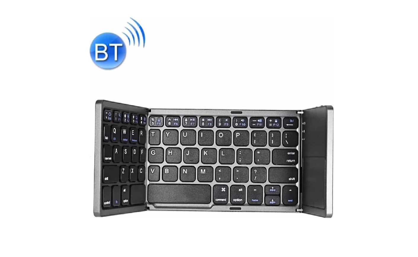 Opvouwbaar bluetooth toetsenbord met touchpad