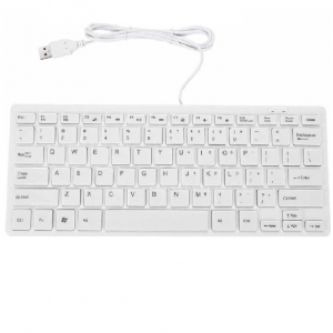USB Bedraad K1000 Toetsenbord Mini Keyboard Universele Computer PC Toetsenborden - Wit