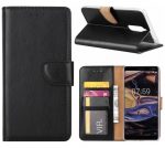 Hoesje geschikt voor Nokia 7 Plus - Bookcase Zwart - portemonnee hoesje