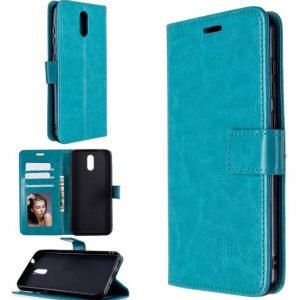 Hoesje geschikt voor Nokia1.3 hoesje book case turquoise