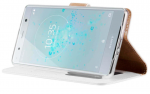 Hoesje geschikt voor Sony Xperia XZ2 Compact - Bookcase Wit - portemonnee hoesje