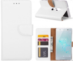 Hoesje geschikt voor Sony Xperia XZ2 Compact - Bookcase Wit - portemonnee hoesje