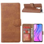 Hoesje geschikt voor Xiaomi Redmi 9 - Bookcase Bruin - portemonnee hoesje
