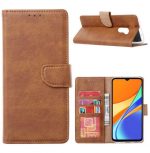 Hoesje geschikt voor Xiaomi Redmi 9 - Bookcase Bruin - portemonnee hoesje