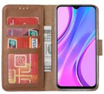 Hoesje geschikt voor Xiaomi Redmi 9 - Bookcase Bruin - portemonnee hoesje