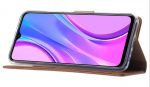 Hoesje geschikt voor Xiaomi Redmi 9 - Bookcase Bruin - portemonnee hoesje