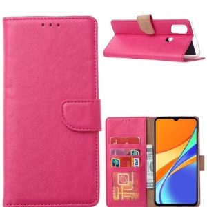 Hoesje geschikt voor Xiaomi Redmi 9C - Bookcase Roze - portemonnee hoesje