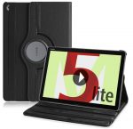 Hoesje geschikt voor Huawei MediaPad M5 Lite 10.1 - 360° Draaibaar Tablet hoesje - Tablethoes - Zwart