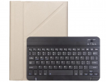 Hoesje geschikt voor Lenovo Tab met Draadloze Toetsenbord en Hoes 7 Inch Tablet Lenovo Pu Leder Bluetooth Keyboard - goud